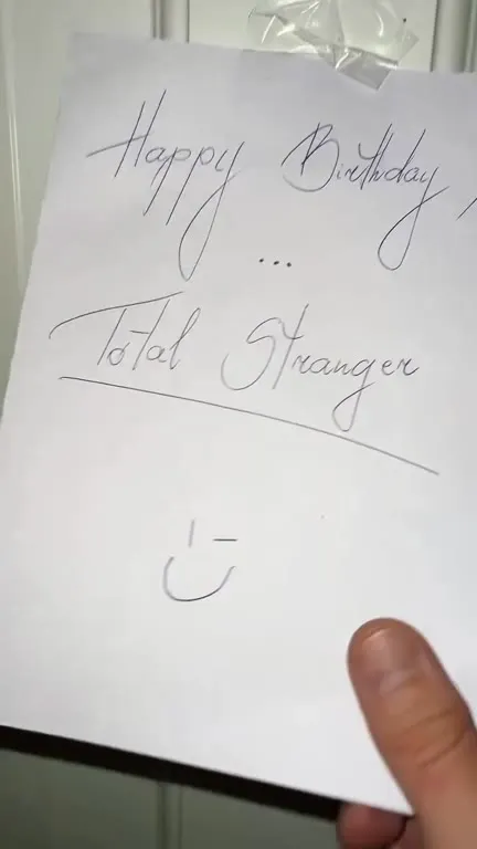 Birthday Message for a Total Stranger