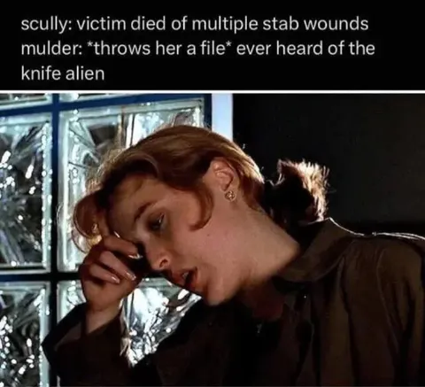 Scully Explains the Knife Alien