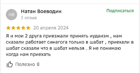 Когда синагога работает только в шабат