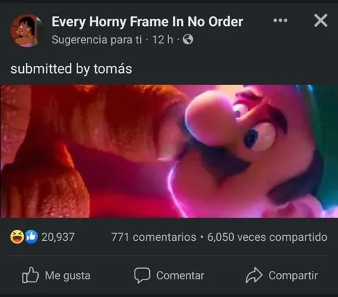 Mario Kissing a Furry Creature