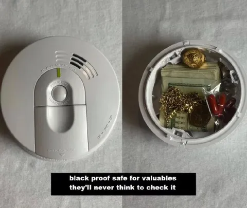Smoke Detector Valuables Safe