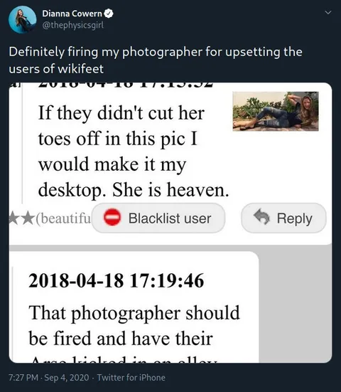 Photographer Ruins Foot Picture