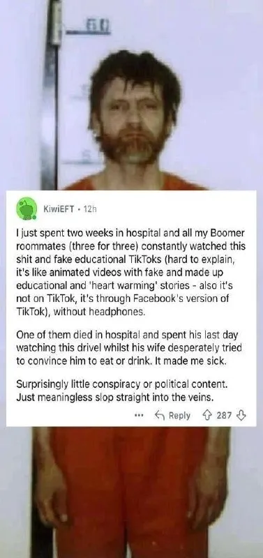 Boomer TikTok Slop in Hospital
