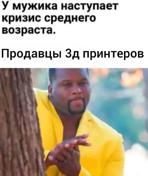 Кризис среднего возраста и 3D-принтеры