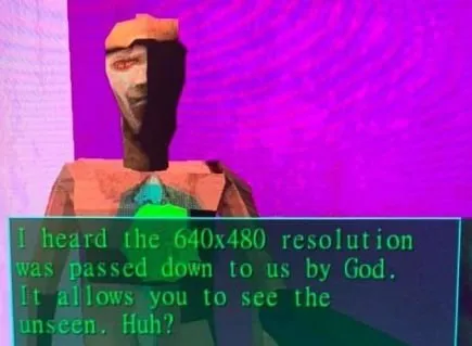 640x480 Resolution Was Given by God