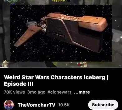 Weird Star Wars Characters Iceberg