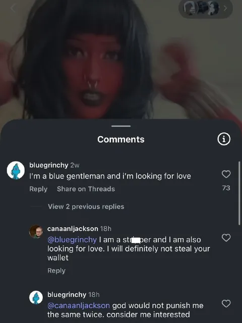 Blue Gentleman Looking for Love