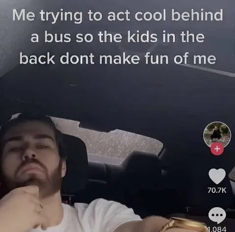 Trying to Act Cool on the Bus