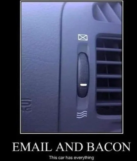 Email and Bacon Car