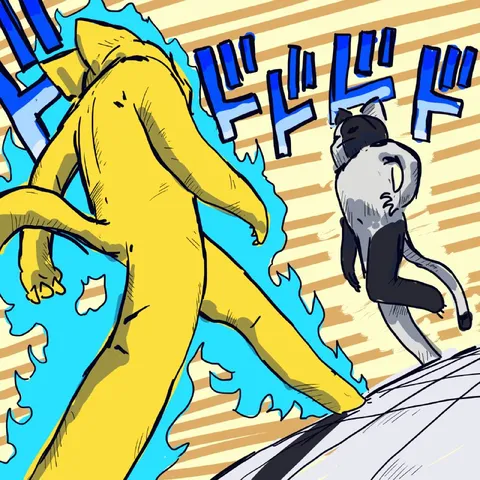 バナナと猿の対決