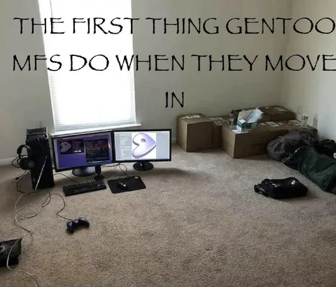 Gentoo Users Set Up Computer First