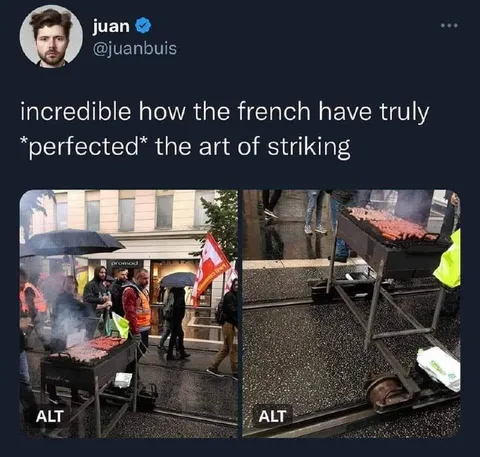 French Striking Barbecue