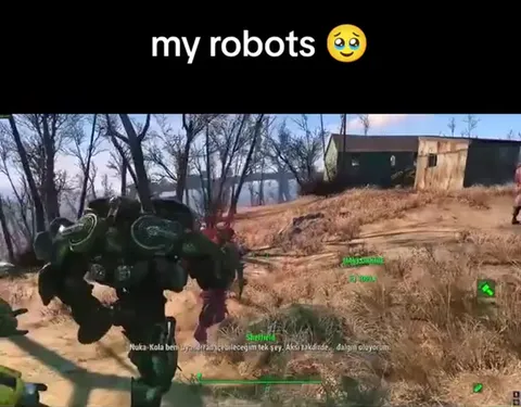 My Robots Following Me