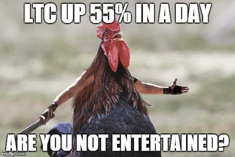 LTC Up 55% in a Day