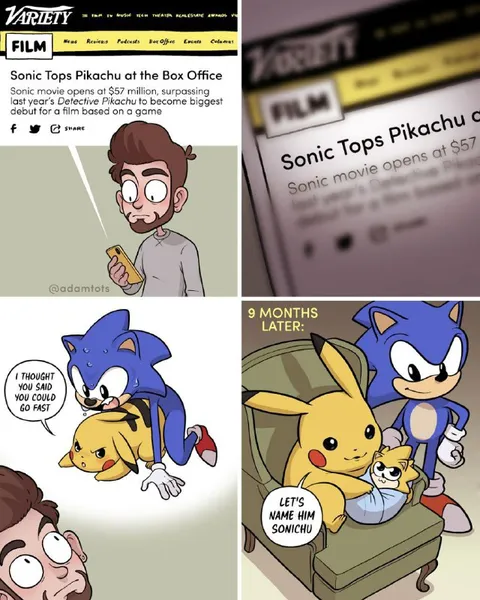 Sonic and Pikachu Have a Baby