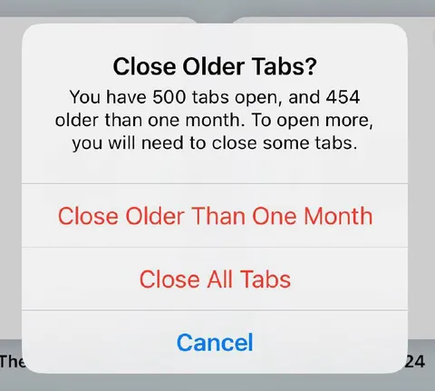 Close Older Tabs Panic