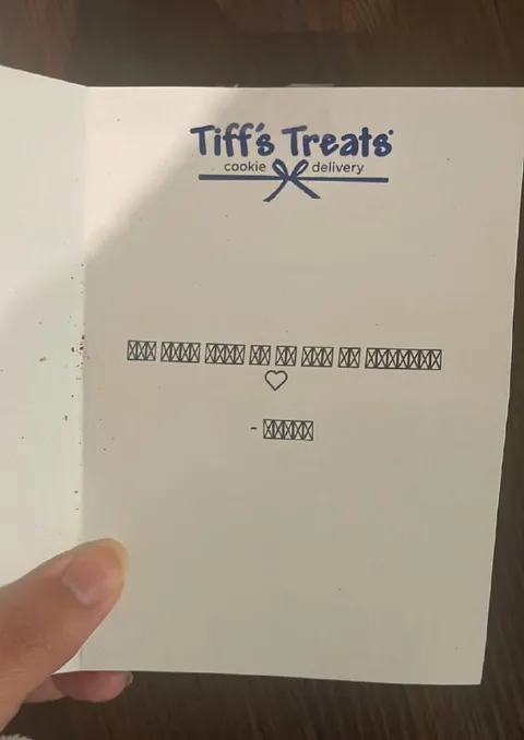 Mystery Cookie Delivery Note