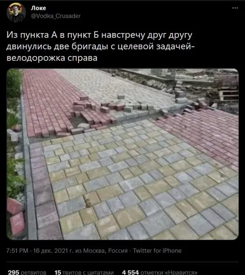 Велодорожка справа
