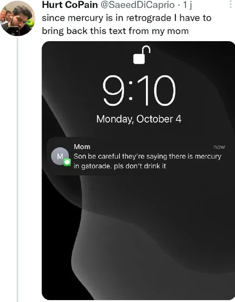 Mercury in Gatorade warning