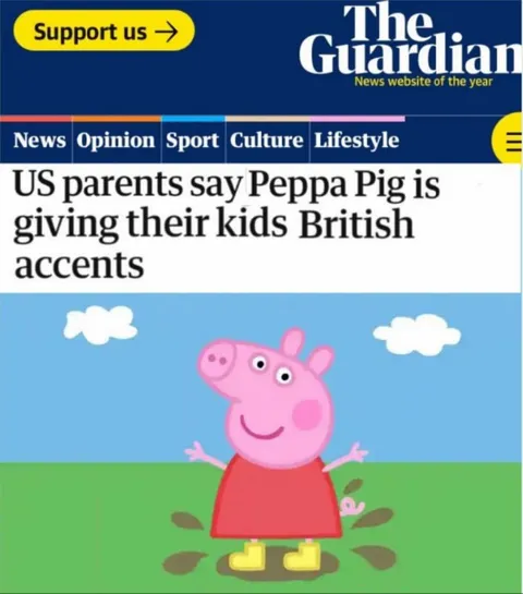 Peppa Pig Gives Kids British Accents