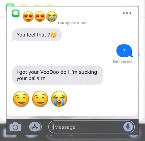 Voodoo Doll Text Message