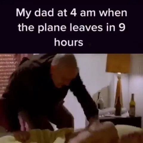 Dad Wakes Everyone for the Flight