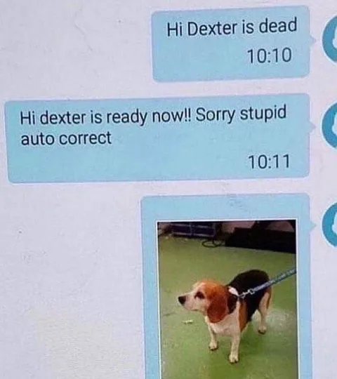 Stupid Autocorrect Says Dexter Is Dead