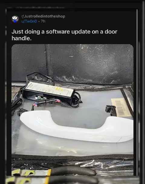 Software Update on a Door Handle