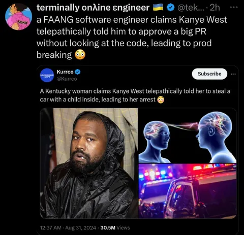 Telepathic Kanye Approves the PR