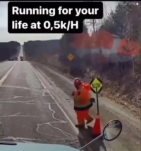 Running for Your Life at 0.5k/H