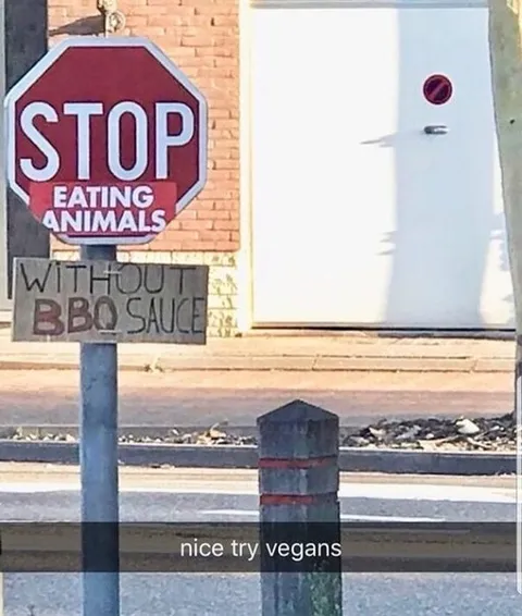 Stop Eating Animals BBQ Sauce