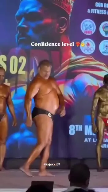 Confidence Level at Bodybuilding Contest