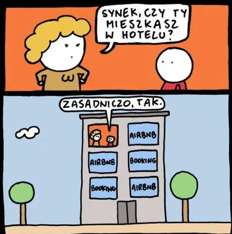 Czy ty mieszkasz w hotelu?