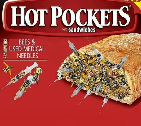 Hot Pockets с пчёлами и иглами