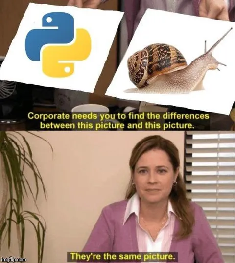 Python and Snail Same Picture