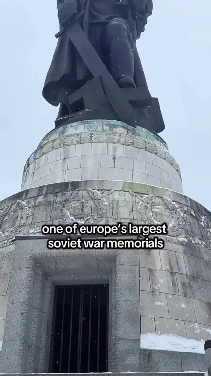 Soviet War Memorial in Snow