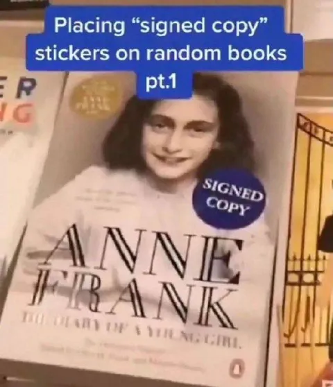 Signed Copy of Anne Frank
