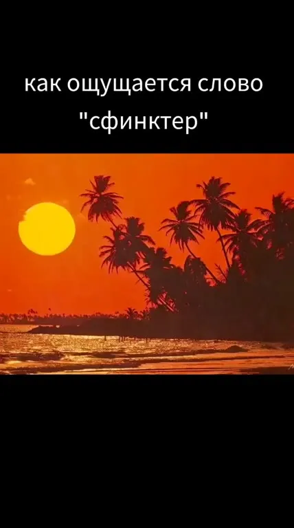 Как ощущается слово «сфинктер»