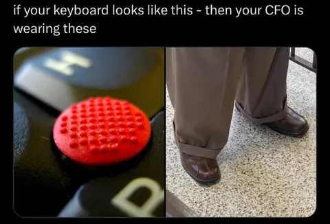 Keyboard CEO Shoes Joke