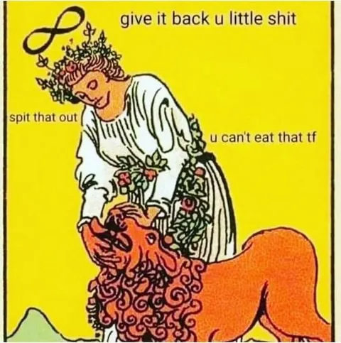 Medieval Woman Scolding Dog