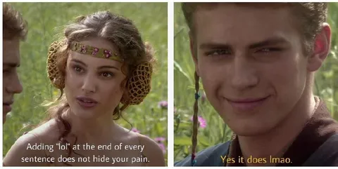 Adding Lol to Hide Pain