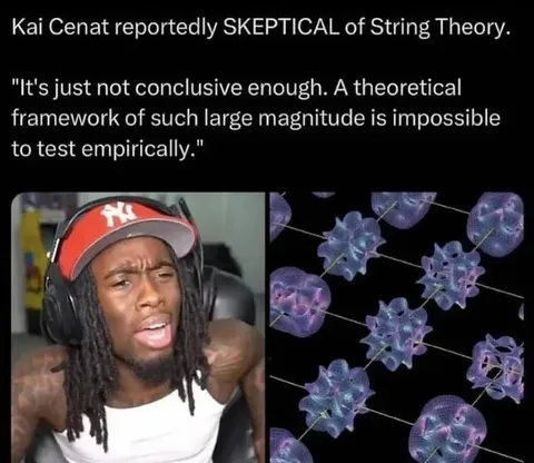 Kai Cenat Skeptical of String Theory