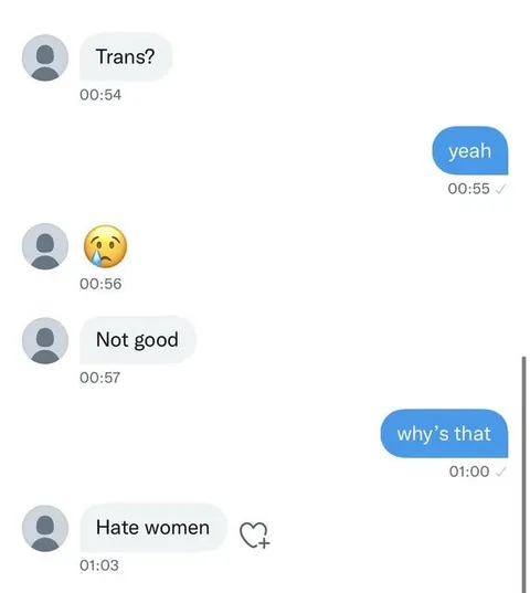 Hate Women Text Conversation
