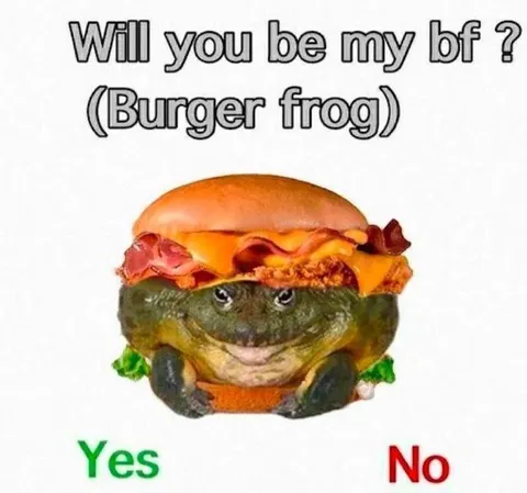 Burger Frog Boyfriend Proposal