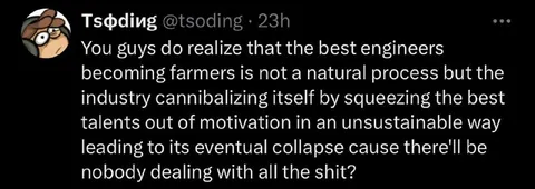 Engineers Becoming Farmers