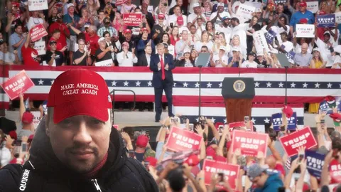 Selfie at Trump Rally