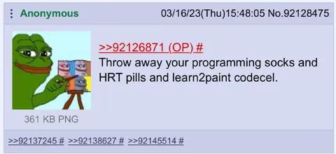 Pepe Paints Over Programming