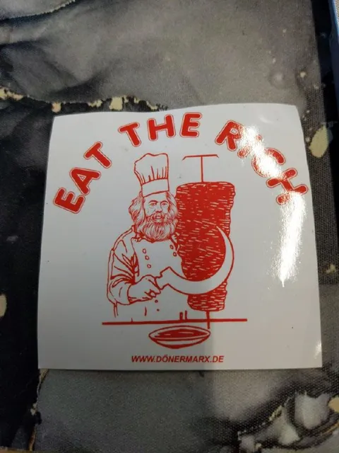 Eat the Rich Döner Sticker