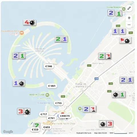 Dubai Minesweeper Map