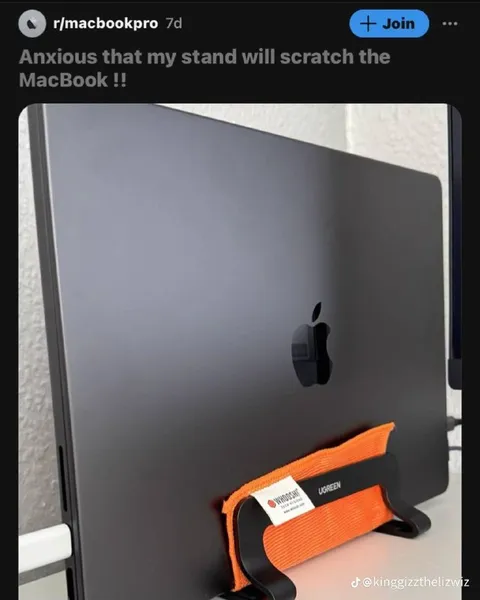 Anxious MacBook Stand Protection